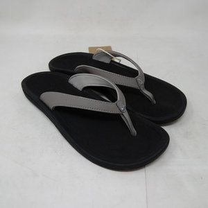 Olukai Women Kulapa Kai Fog Black 9.0 20198-7B40